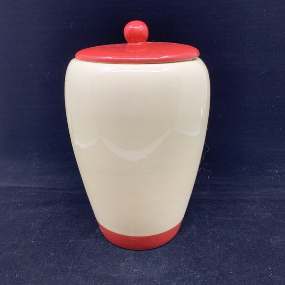 Coca-Cola Christmas Cookie Jar Things Go Better With Coke Ceramic Houston 9" Vtg - Picture 5 of 10